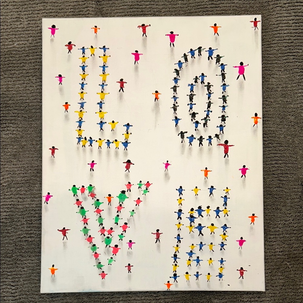 Colorful Love Wall Art Decor on AUCTION